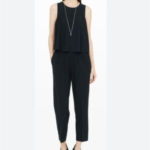CLUB MONACO Open Back Crepe Jumpsuit Size 6